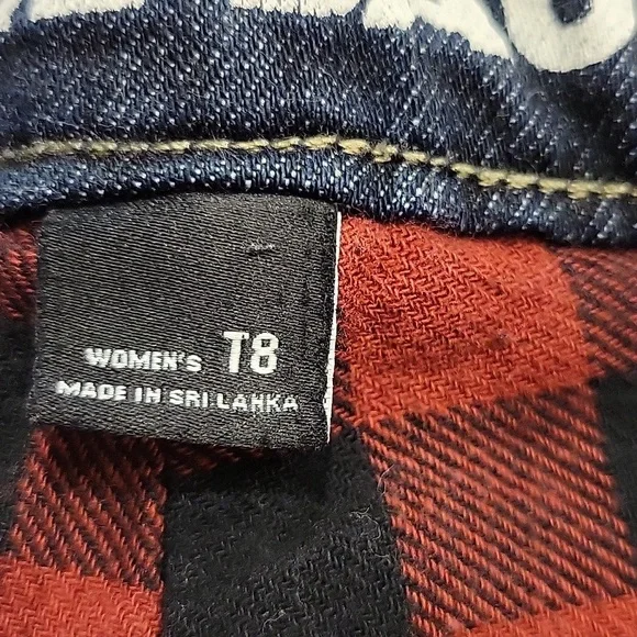 Eddie Bauer Women's Dark Blue Flannel Lined Jeans - Picture 6 of 7